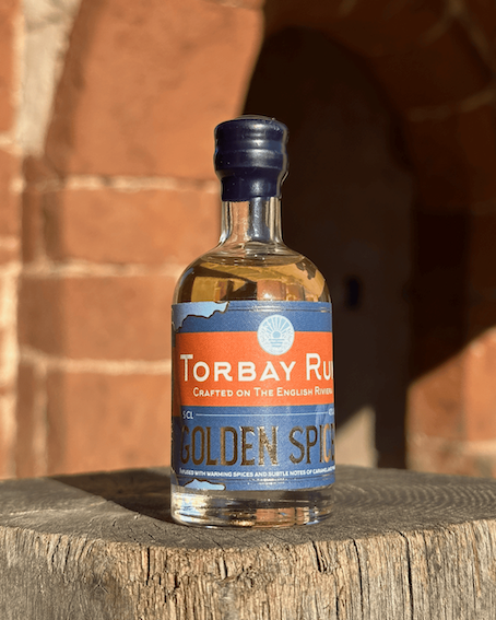 Torbay Rum golden Spiced Torre Abbey archway