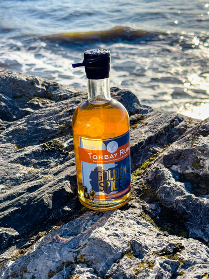 Torbay Rum on the harbour wall in Torquay
