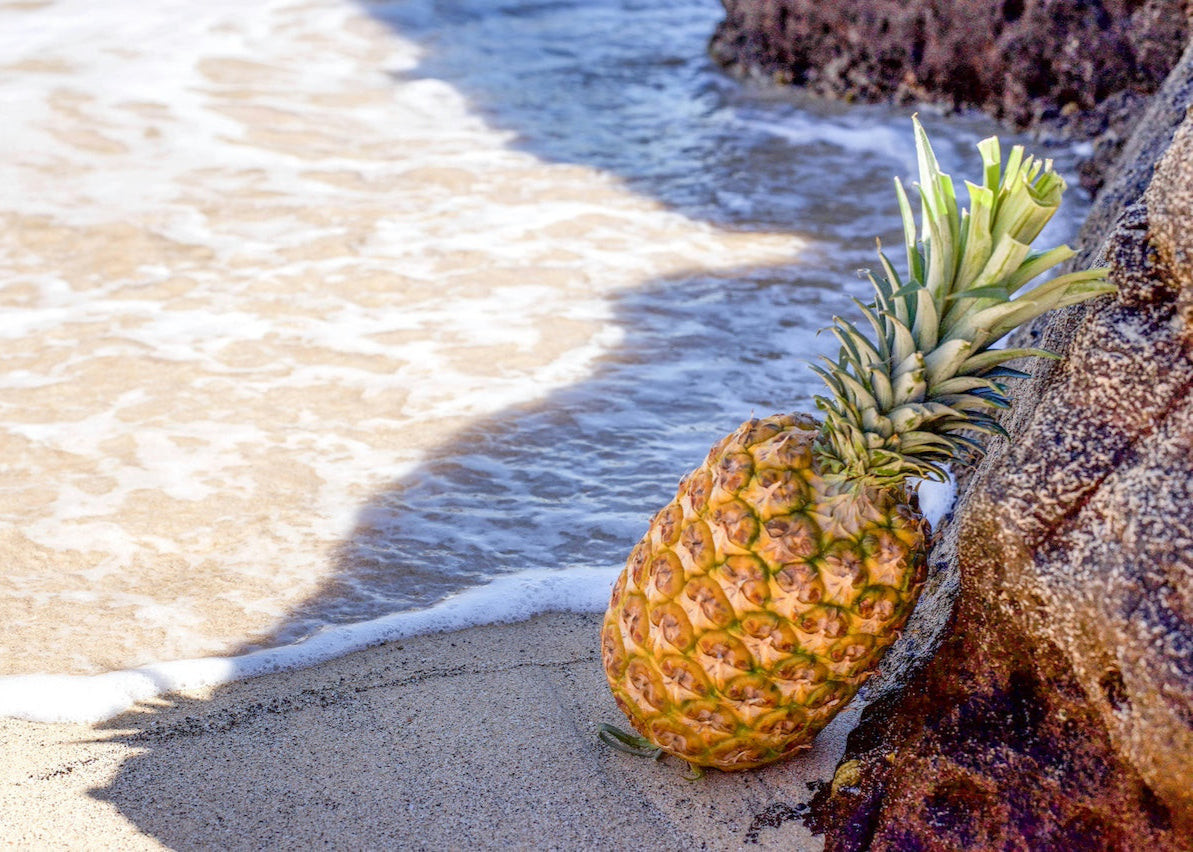 Pineapple on the beach
